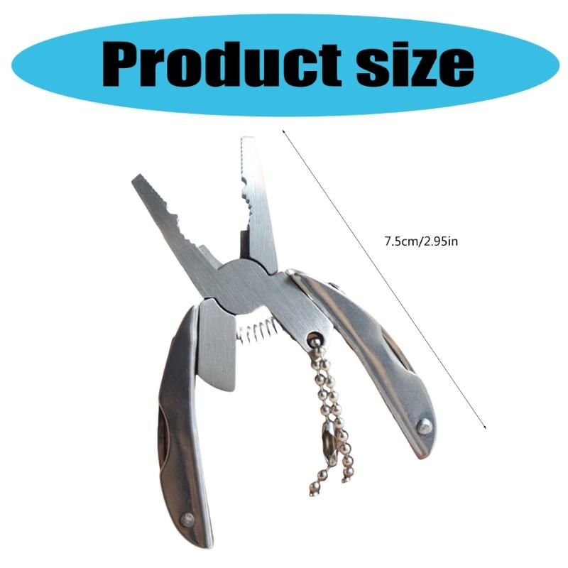Multifunctional Folding Pliers Portable Multifunctional Turtles Back Pliers Pocket MultiTool With Sheath for Camping