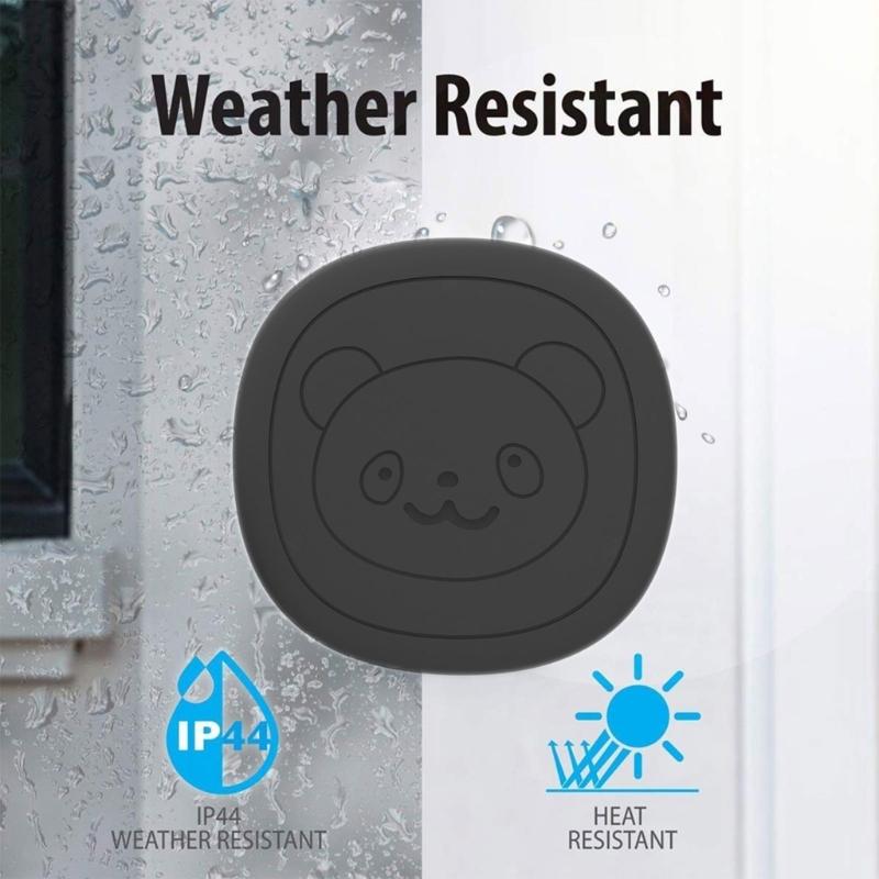 Wireless Pet Entry Notification System With 55 Song Selections Simple Attachment For Dogs Prevents Your Door From Damage