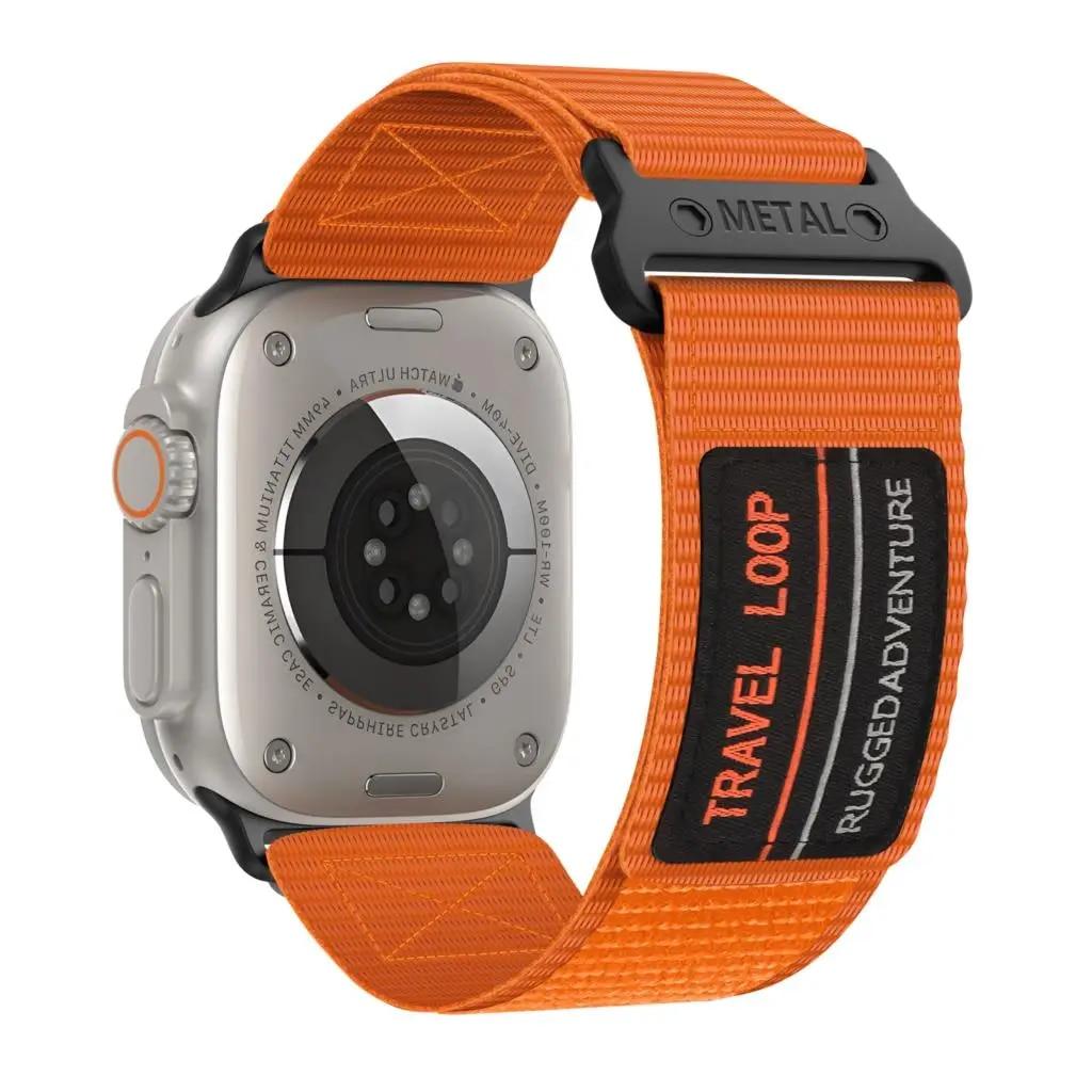 Trail Loop for Apple Watch Ultra Band 49mm 44mm 45mm 42mm Nylon Sport Correa Bracelet iWatch Ultra 2 Series 9 7 6 5 4 8 Se Strap