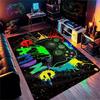 Gaming for Boys Room Gamer Casual Carpet with Controller Design Rug for Game Room Bedroom Decor Machine Washab Mat