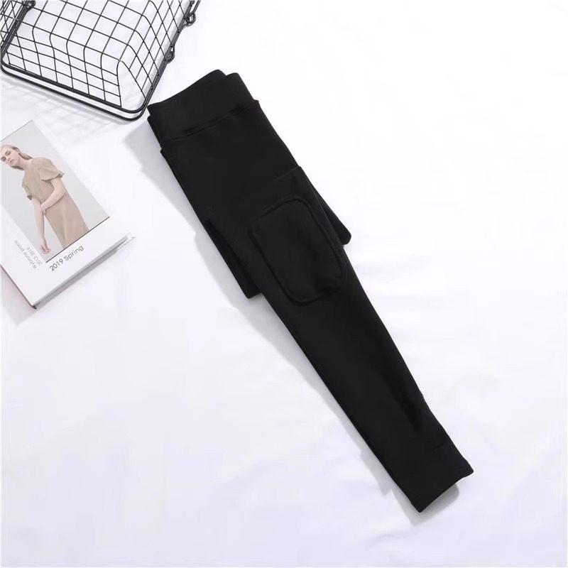 

Women s Fleece-Lined Tapered Leggings - Slimming, Warm, Plus Size & Petite, for Spring & Autumn Large (110-135 lbs)