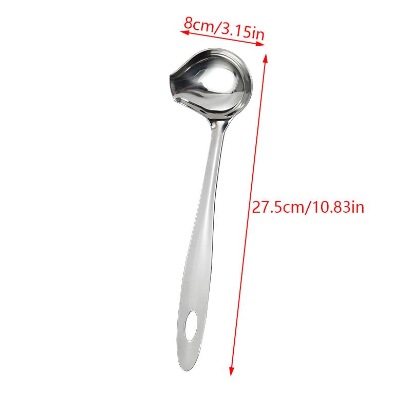 1Pc Stew Dipper Long Handle Cooking Tools Soup Stainless Steel Duck Mouth Shaped Spoon Kitchen Ladle Tableware Scoop Restaurant