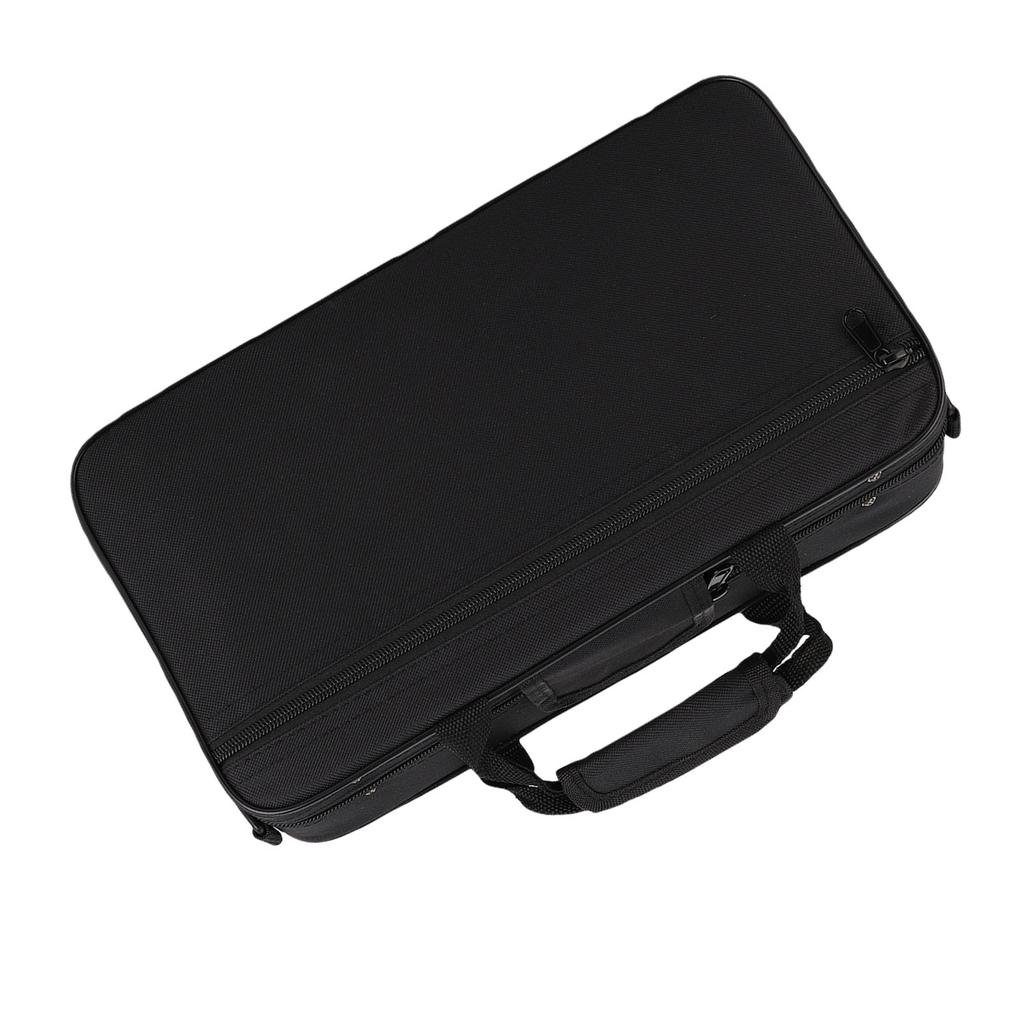 LADE Black Foam Padded Thickened Oxford Cloth Sotrage Bag with Strap for Clarinet