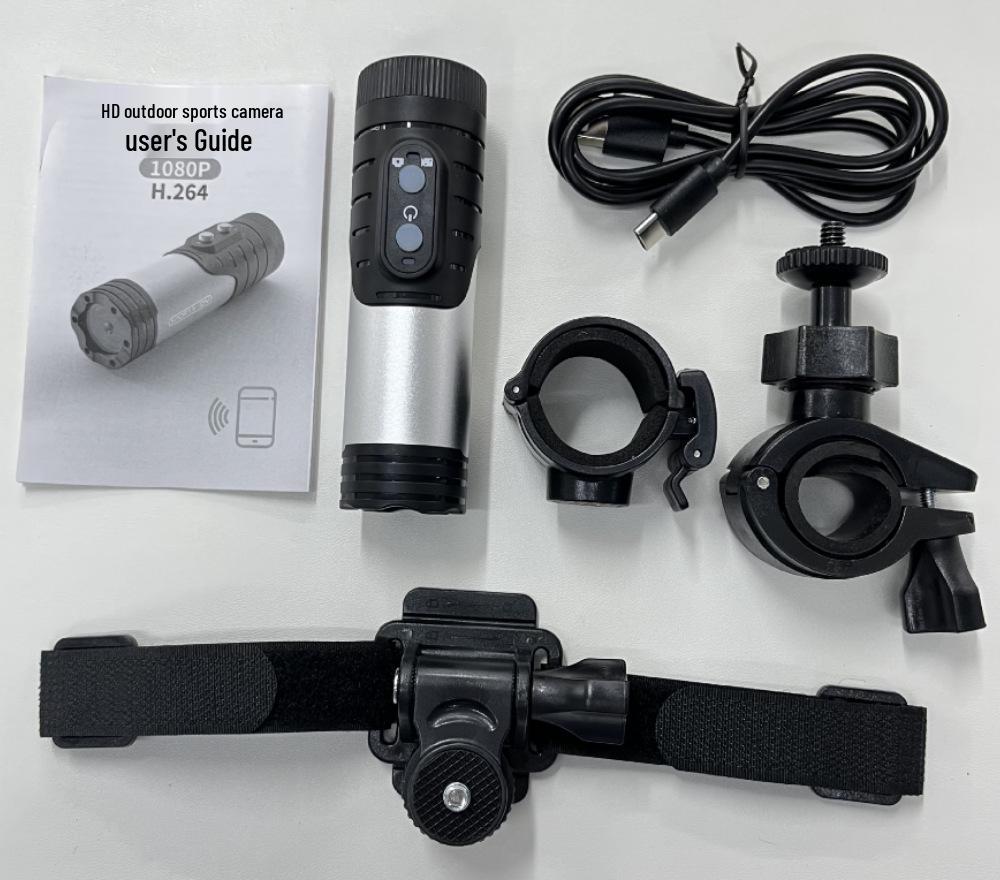 4K Waterproof Sports Helmet Camera with WIFI and Side Charging for Motorcycle Dashcam Use