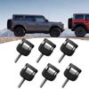 6X Aluminum Hard Top Quick Removal Fastener Thumb Screw For 2007-2018 Jeep Wrangler JK 2DR And Unlimited 4DR