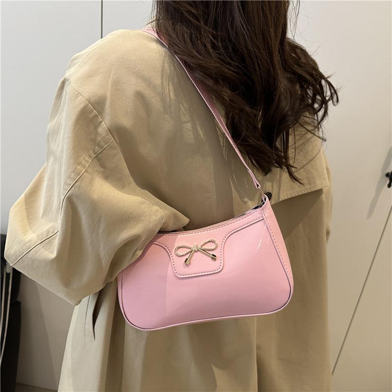 Fashion bow new personality trendy texture commuter underarm shoulder bag women