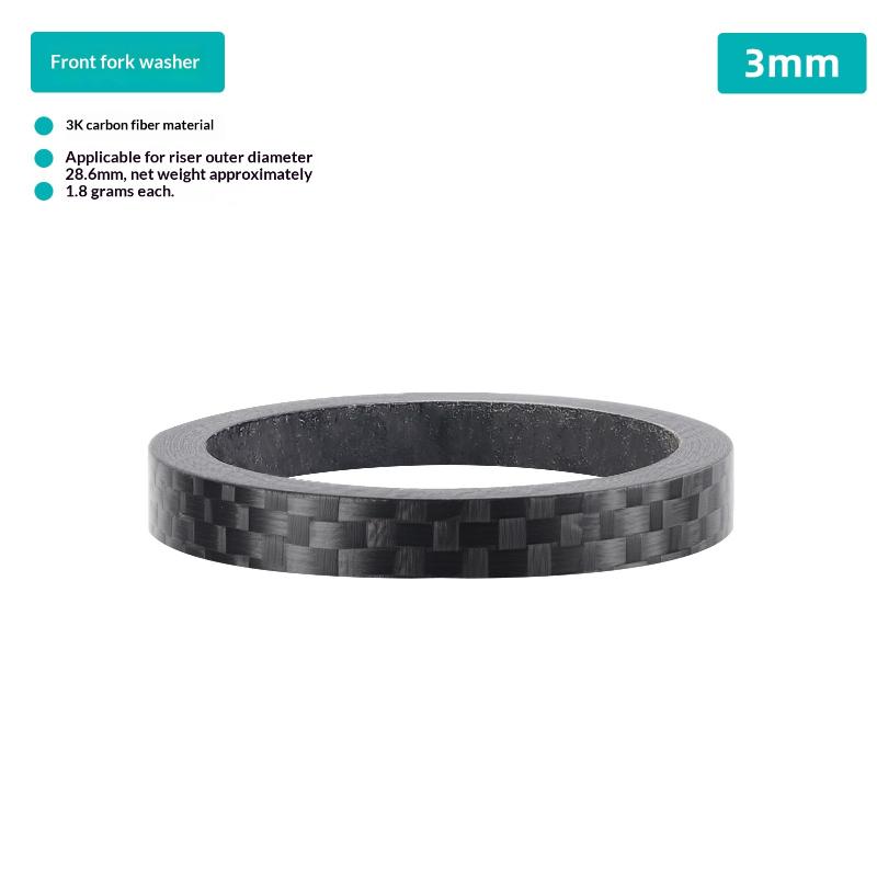 4/5 Stück Fahrrad Carbonfaser Spacer 3/5/10/15/20mm Steuersatz Unterlegscheibe 28,6mm Gabelrohr Spacer Mountainbike Zubehör