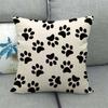 Black And White Leopard Print Spots Digital Printing Short Plush Pillow Covers For Car Sofa Office Cushion Cover Home Goods