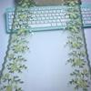 ( 2 Colors ) 1m X 31cm Multicolor Embroidery Net Lace, Daisy Floral Tulle Lace Trim for Dress, Lingerie, Bra, Underwear, Garment, Sewing & Crafting