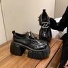 Fashion 8.5CM High Heels Loafers Shoes Women Platform Luxury Shoes Autumn 2024 Chunky Dress Lolita Pumps Mujer Designer Zapatos Casual