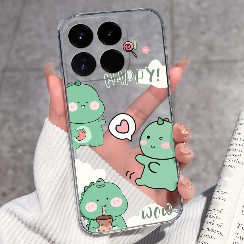 For Xiaomi 17T 17 Pro 17Max 17 Ultra Phone Case For Redmi 17C Redmi17 Lovely Bow Cartoon Lightweight Transparent TPU Bumper Scratch Resistance Housing