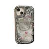 Silver Mirror Flash Diamond Kt Cat Apple 11promax Mobile Phone Case iPhone11 Electroplating 11 Makeup Mirror 11 Large Holes