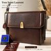 Used Good Condition Yves Saint Laurent Shoulder Bag 2way YSL Cassandra Lizard JRA Brown