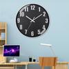 12 Inch 30CM Silent Wall Clock, Creative and Fashionable, Three-dimensional Digital Minimalist Clock for Home Living Room