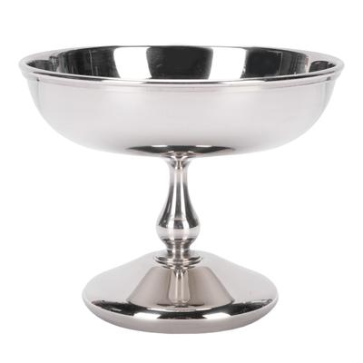 Ice Cream Cup Stainless Steel Serving Dessert Bowl Round Footed Snack Candy Cup for Salad Fruit