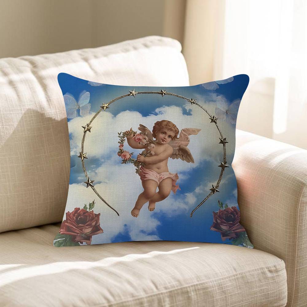 Kensington Kiss Cherub Pillow Gift Home Office Decoration Pillow Bedroom Sofa Car Cushion CoverPillow Case