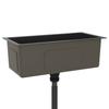Évier de cuisine à poser VIDAXL - Noir - 1 bac - 60x30x20cm - Acier inoxydable brossé - Qualité alimentaire
