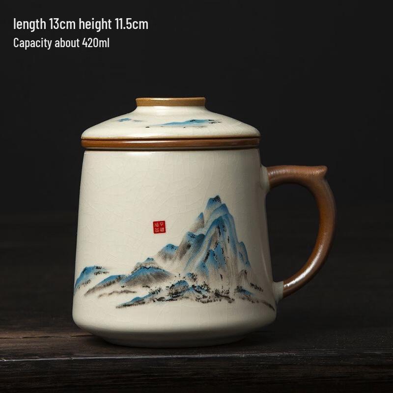 Ru Kiln Ceramic Office Tea Cup