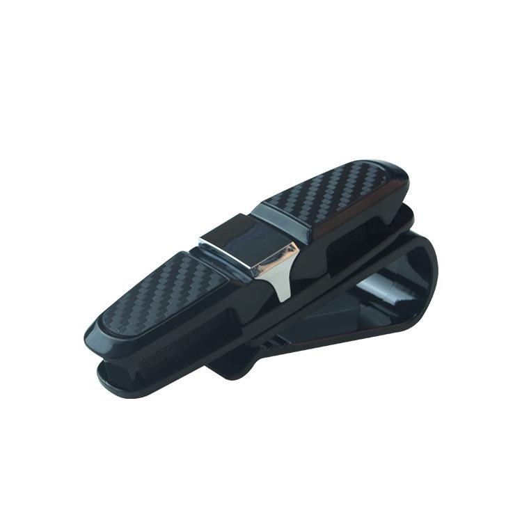 Multifunctional Carbon Fiber Car Glasses/Ticket Clip