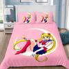 Cute Cartoon Duvet Cover S-Sailor M-MoonS Adult Boy Girl Bedroom Decoration Single Double Large Size Pillowcase Bedding Set