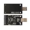 mSATA to USB Adapter mSATA External Case mSATA SSD to USB2.0 Riser Card Converter Board Suppor 30*50 m-SATA SSD Hard Disk for PC