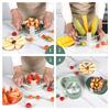 3 In 1 Fruit Vegetables Slicers,Stainless Steel Heavy Duty Vegetable Cutter for Home,Multi-Functional Kitchen Tool