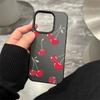Phone Case For Samsung A05S A07 A15 A16 A34 A53 A54 A56 Ultra Slim High Quality Red Cherry Pattern Shockproof Cover