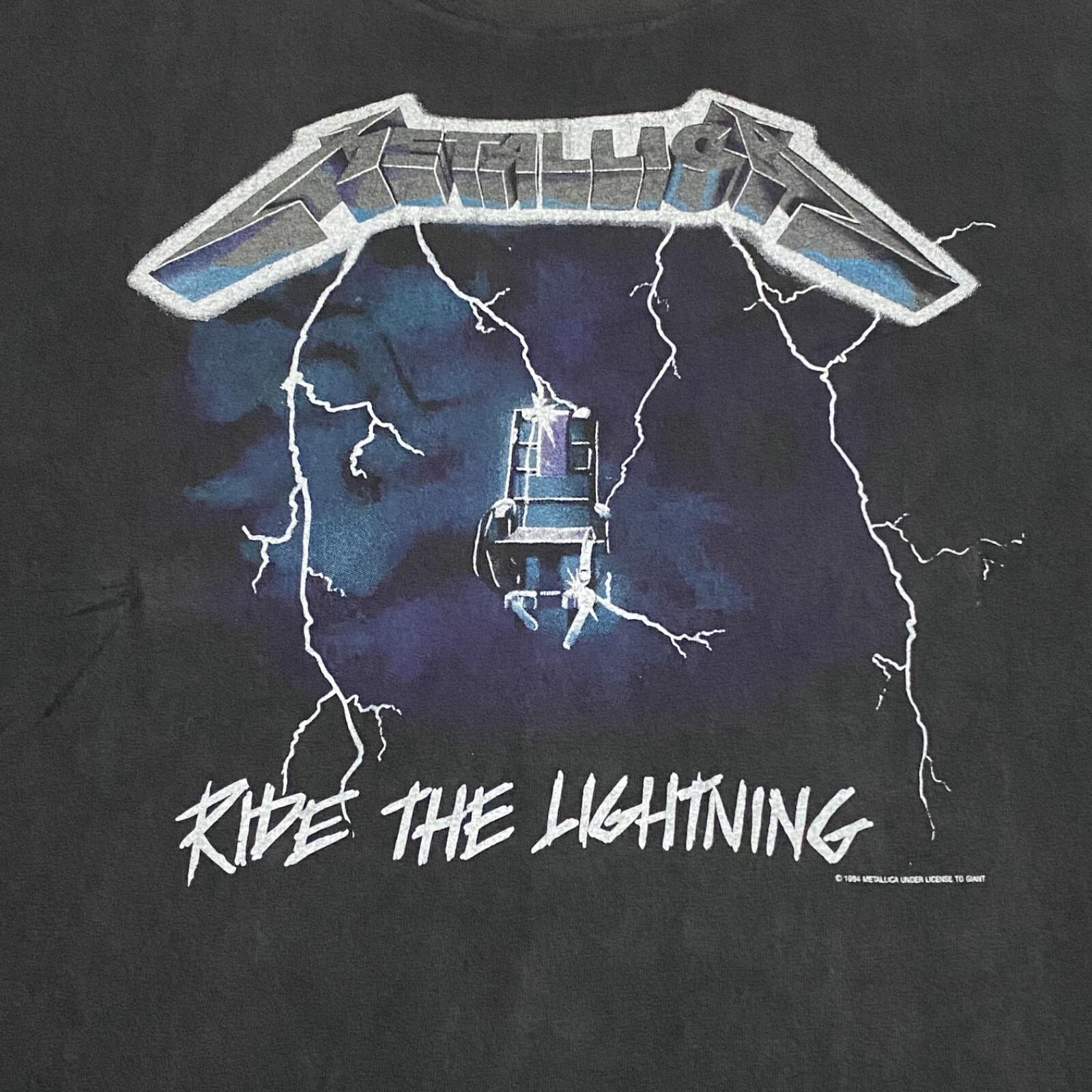 Винтажная 1994 Metallica Ride The Lightning Sz. L Тур Концертная Металлическая Футболка РЕПРИНТ 3XL
