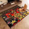 1pc Rockstar logo Print Area Rug - Soft, Washable Non-Slip Indoor Mat, Living Room, Home Office Decorative Rug,Office Decorative