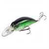 Body Floating Crankbait with Rattle Beads and Treble Hooks, Long Fishing