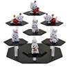 Clear Acrylic Hexagonal Display Rack Storage Stand For Doll Figures Jewelry Cosmetics Headset Collectibles Cupcake Dessert