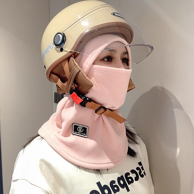 Winter versatile warm riding mask Australian velvet warm mask hat fleece household windproof and cold-proof riding outside