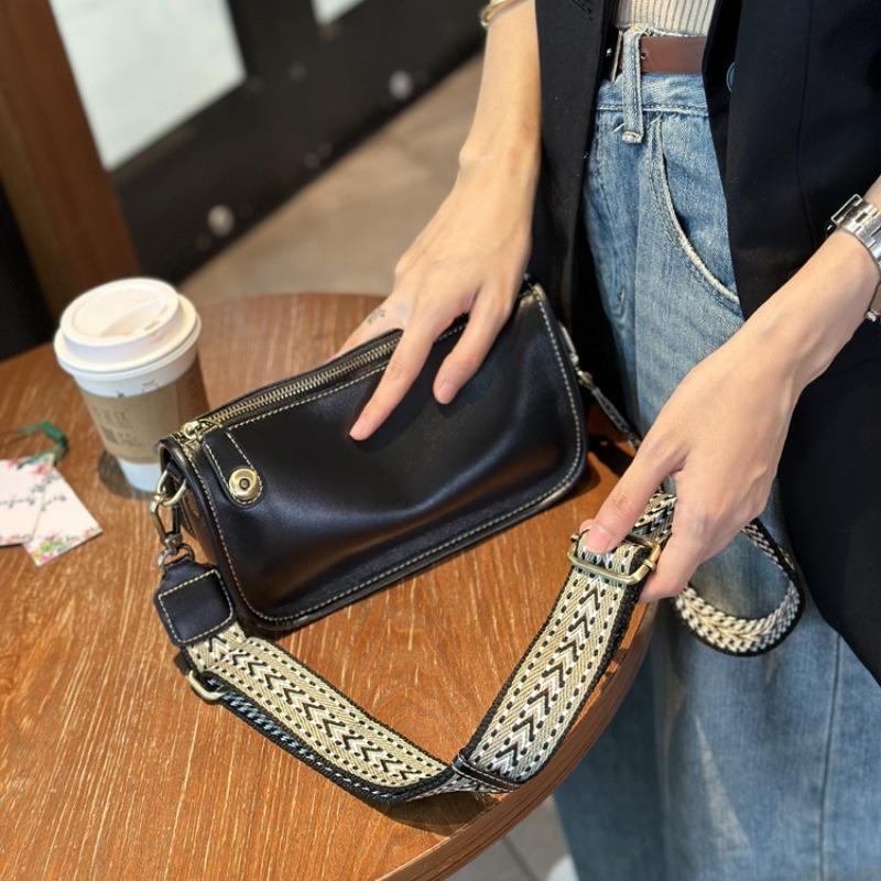 

Small bag women s new leather women s bag fashion versatile commuter messenger bag niche design cowhide shoulder bag