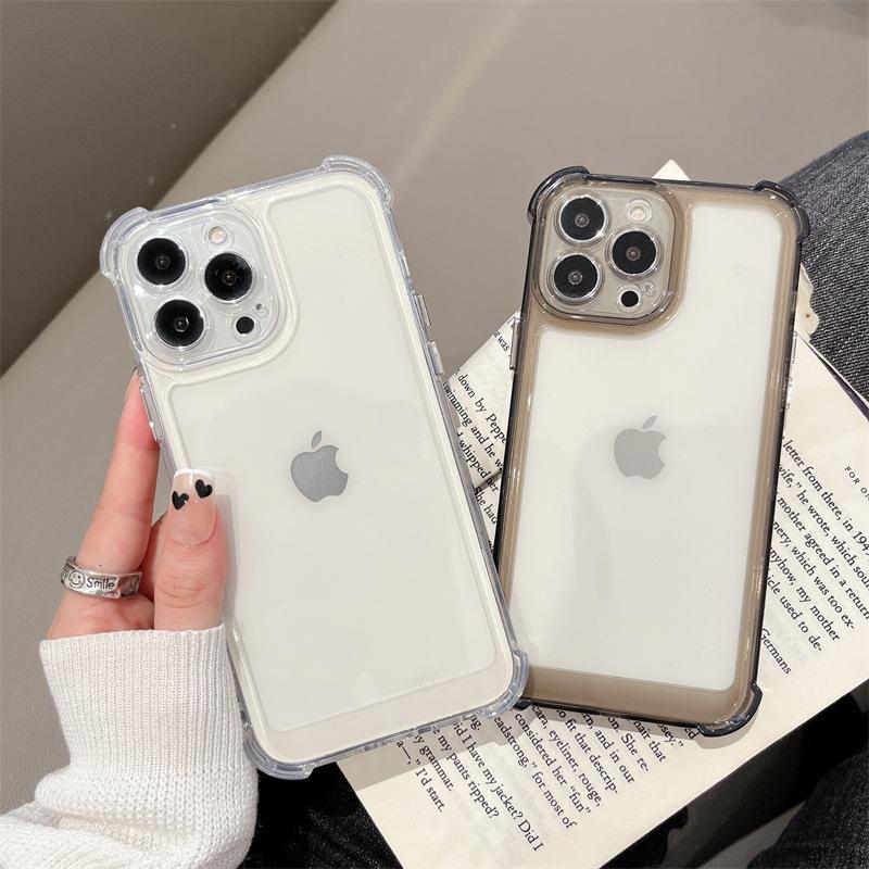 Applicable to the new 14 mobile phone case, anti-drop four-corner acrylic Apple 14PROMAX anti-drop 13PROMAX space case