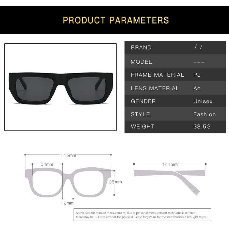 Retro Square Sunglasses Fashion Small Frames Men Women Shades Rectangle Vintage Yellow Leopard Sun Glasses Steampunk Eyeglasses