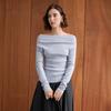 Waiwaiaiem Yy_Boat Neck Knit Top_3Color