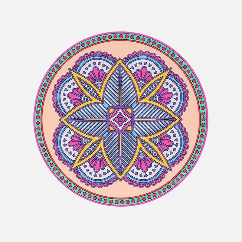 Силиконовые подставки под горячее для кухни, круглые подставки под горячее для обеденного стола, кухонные прихватки, арт-коврики, термостойкие подставки под горячее, подставки под стаканы Diameter-12.5cm&1pcs