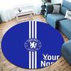 Chelsea F Custom Name Round Area Rug,Carpet Rug for Living Room Bedroom Sofa Playroom Decor,Non-slip Floor Mat