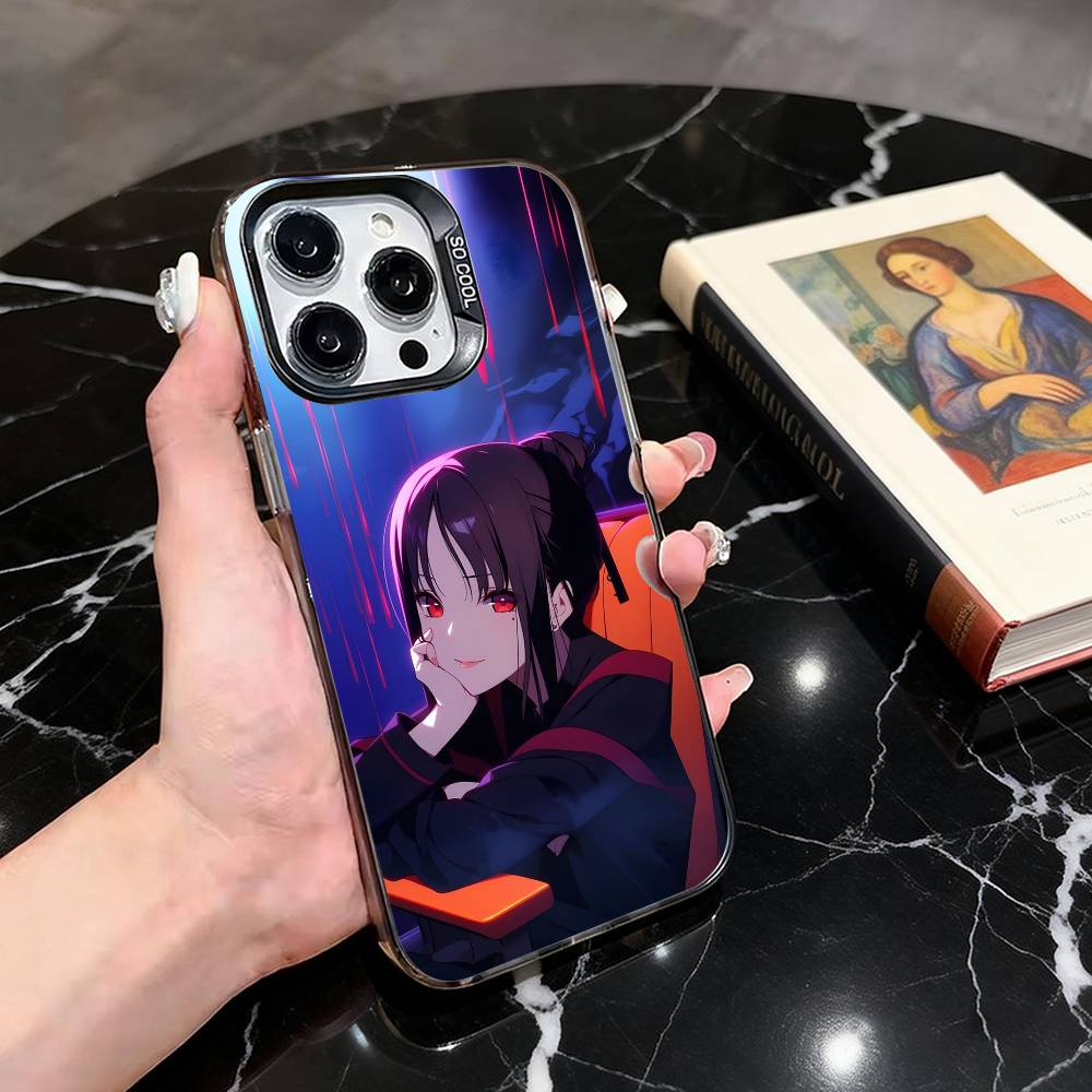 Kaguya Shinomiya Phone Case For iPhone 17,16,15,14,13,12,11 Plus,Pro Max,XS,Colorful Silver Black Cover