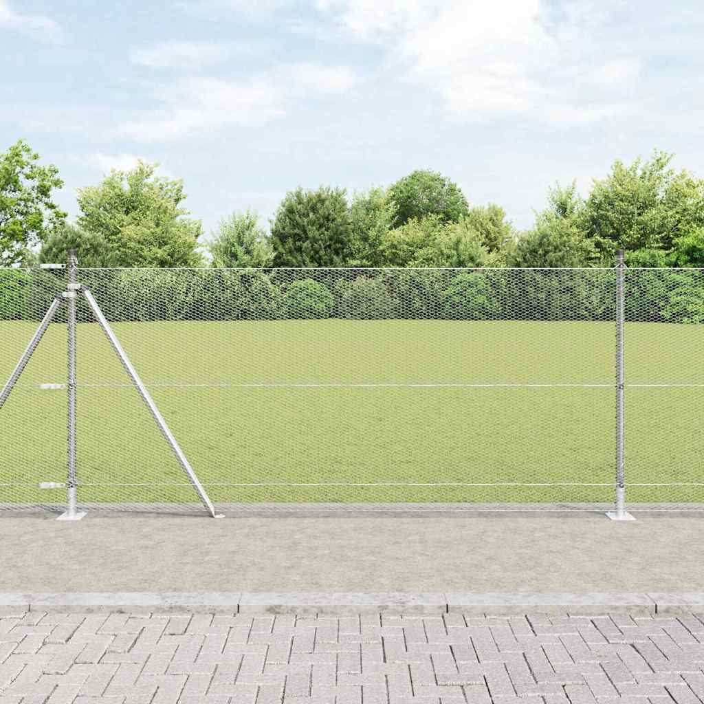 Welded Wire Fence with Concrete Foundation 25 X 0.8 M (W X H)
