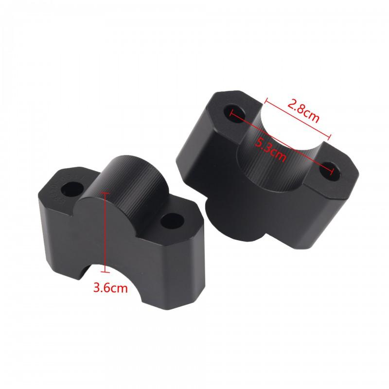 Motorcycle Handlebar Risers CFMOTO 700CLX Adjustable Height Extension Kit Black Universal Fit