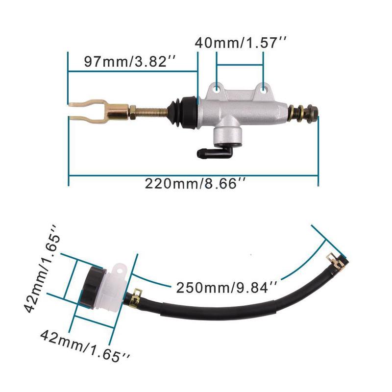 Motorcycle rear brake pump for 50cc 70cc 90cc 110cc 125cc off-road motorcycle dirt bike