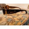 Used COACH Coach sunglasses with metal logo case black signature