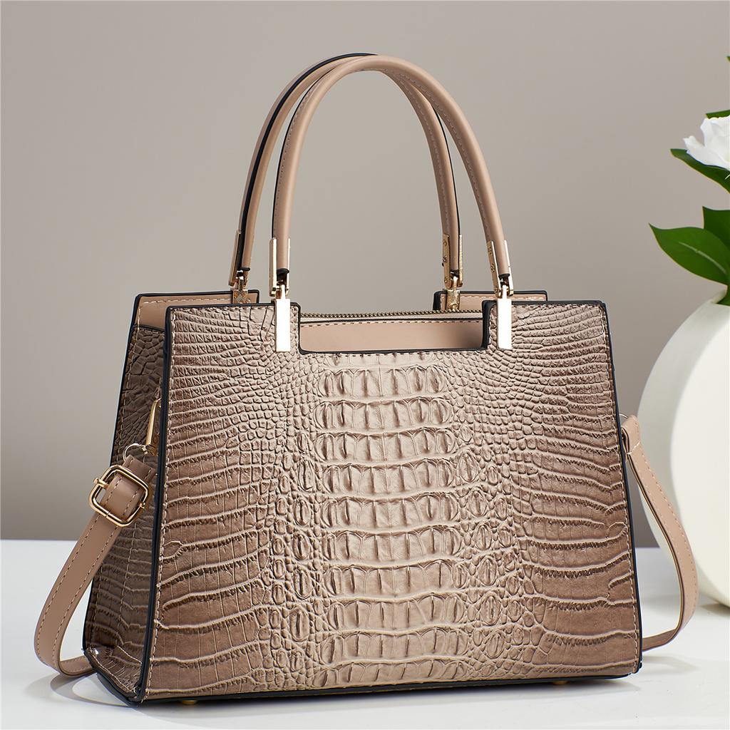 Borsa a tracolla con fantasia coccodrillo