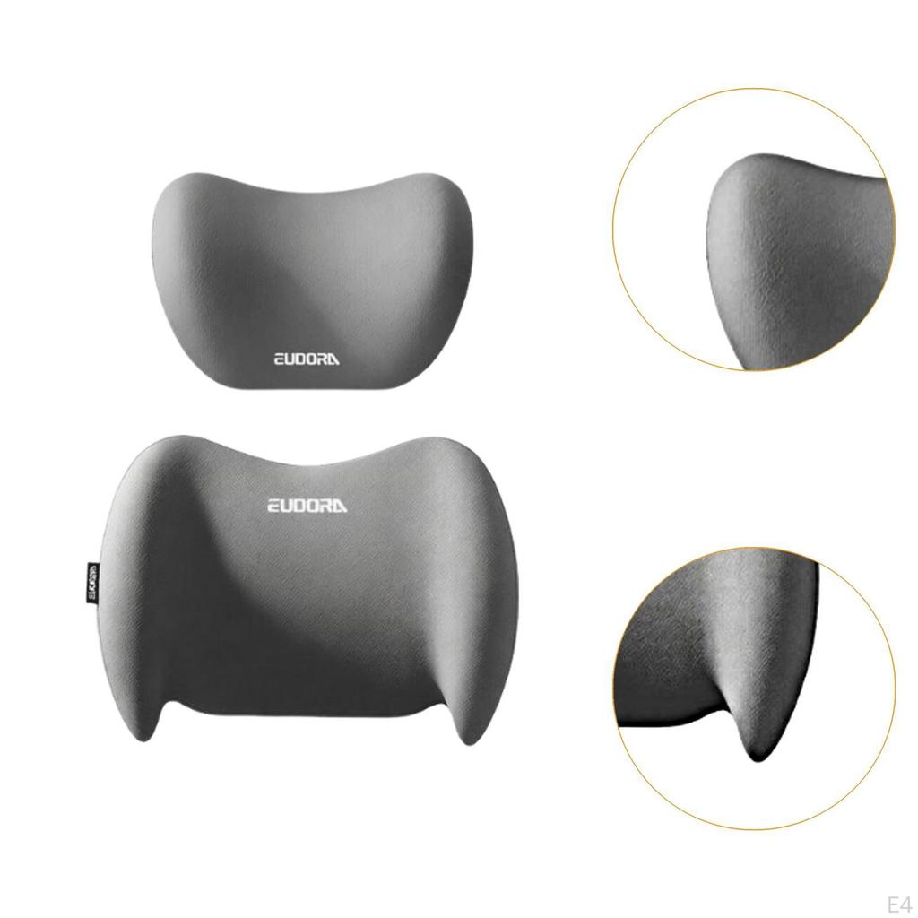Car Headrest & Waist Support Cushion Fits All Vehicles Ergonomic Versatile Utility Neck