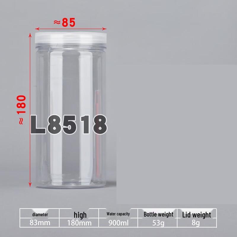 Yunrui Round PP Transparent Food Storage Jar