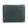 Pristine Cartier Bifold Wallet Must de Cartier Navy system leather mens Used