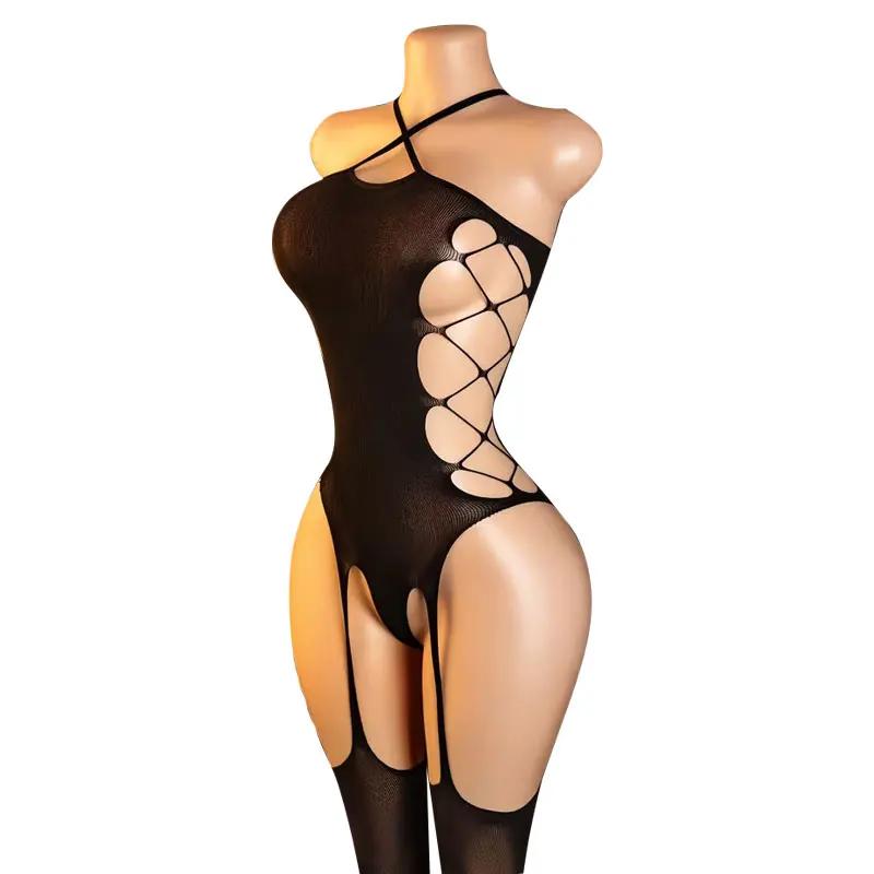 Open Bra Babydolls Bodystocking Erotic Lingerie Sexybodysuit Woman Nighty Porno Underwear Women Crotchless Sexy Adults Anal