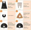Outil Multifonction Saw Blades Accessoires Kit, CGBOOM 28 Pcs Oscillants Lame de scie universelle pour Fein Multimaster, Dremel, Bos