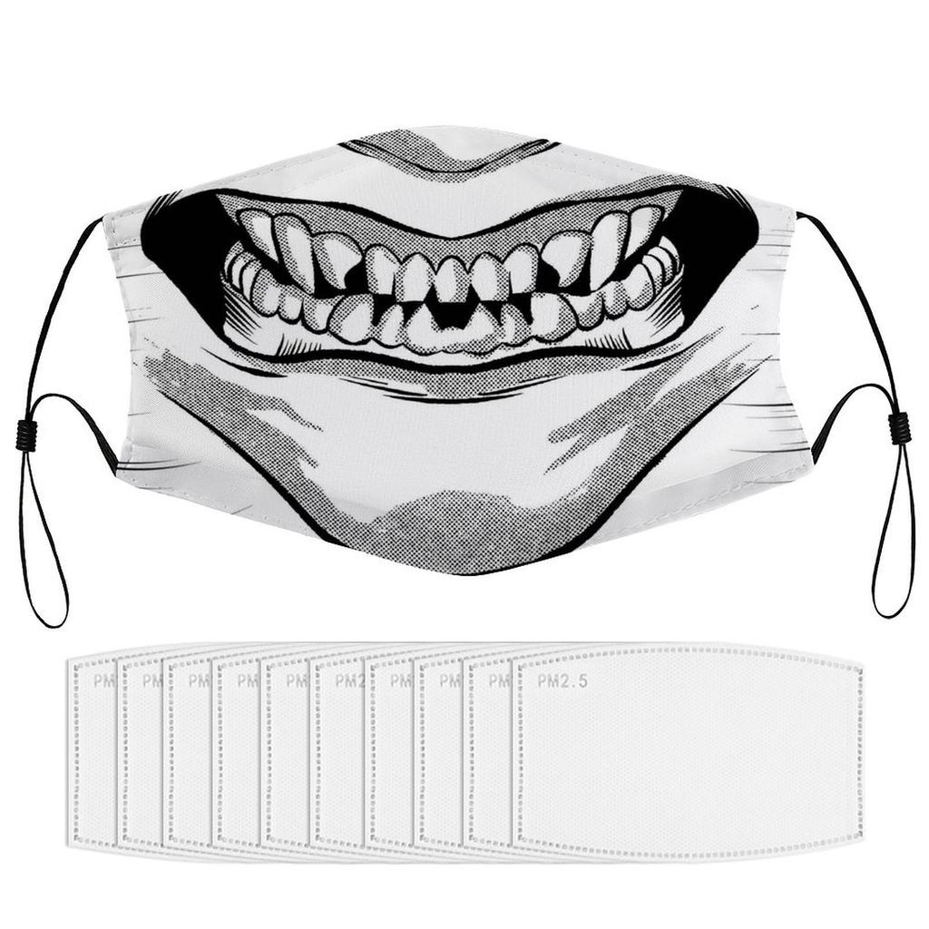 1Pack Reusable Elastic Nylon Mask With 5/10/15 Filter Pieces Providing Lightweight Breathable Dustproof Protection For Daily Usage